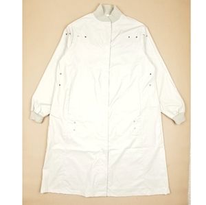 VTG 00's Vinyl Nylon Rain Waterproof Trench Coat Jacket